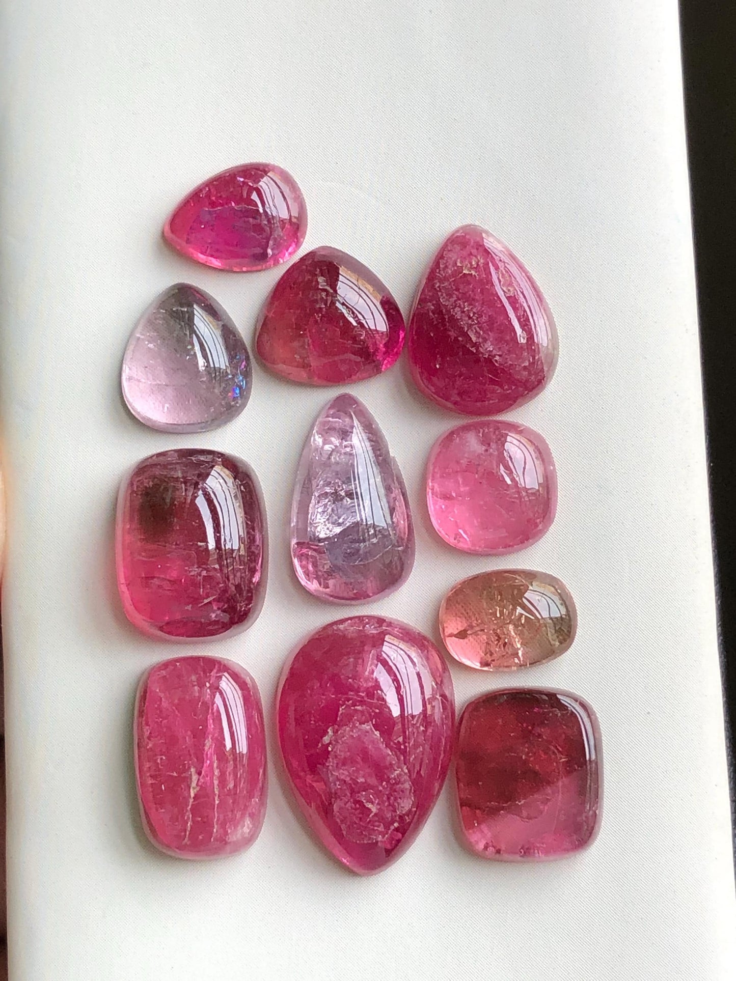 53.40 carats pink tourmaline cabochons lot origin Afghanistan kunar mines