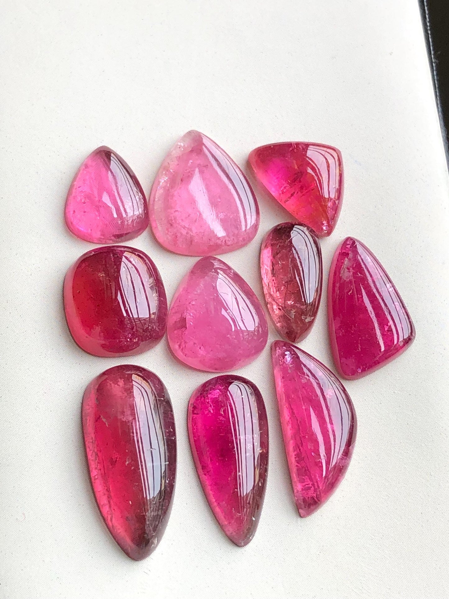 53.40 carats pink tourmaline cabochons lot origin Afghanistan kunar mines