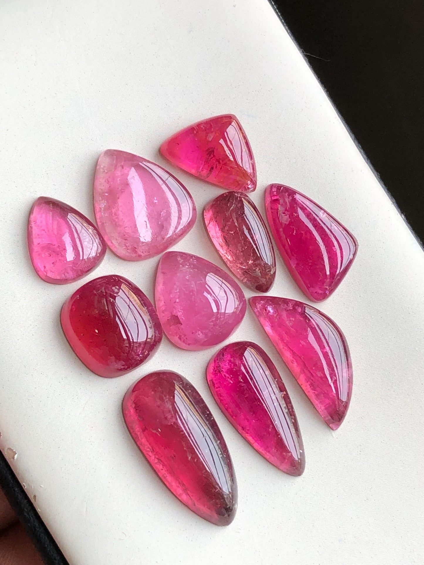 53.40 carats pink tourmaline cabochons lot origin Afghanistan kunar mines