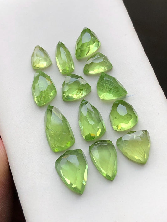 37.70 carats Peridot rose cuts lot