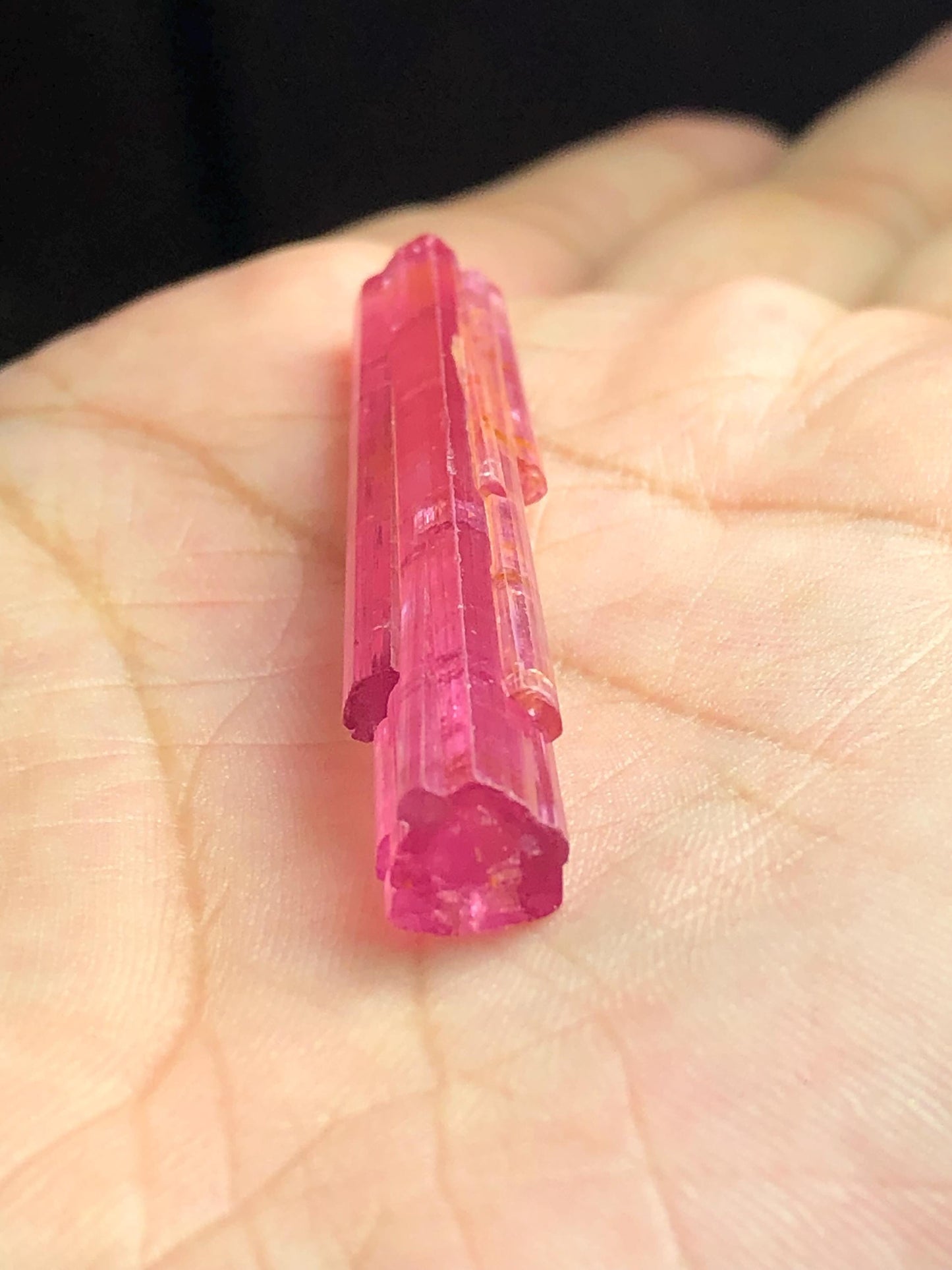 5.20 gram natural pink tourmaline crystal