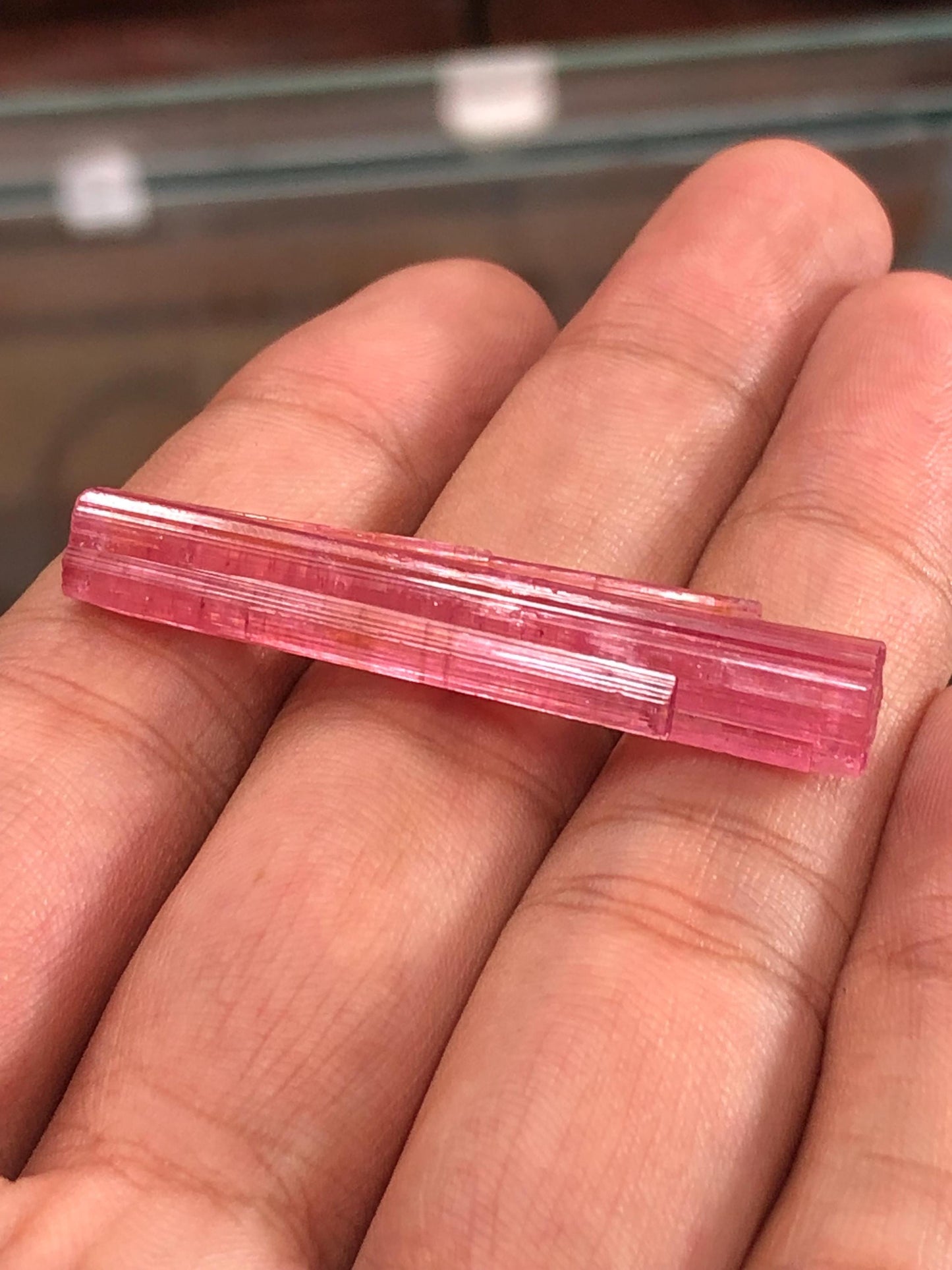 5.20 gram natural pink tourmaline crystal