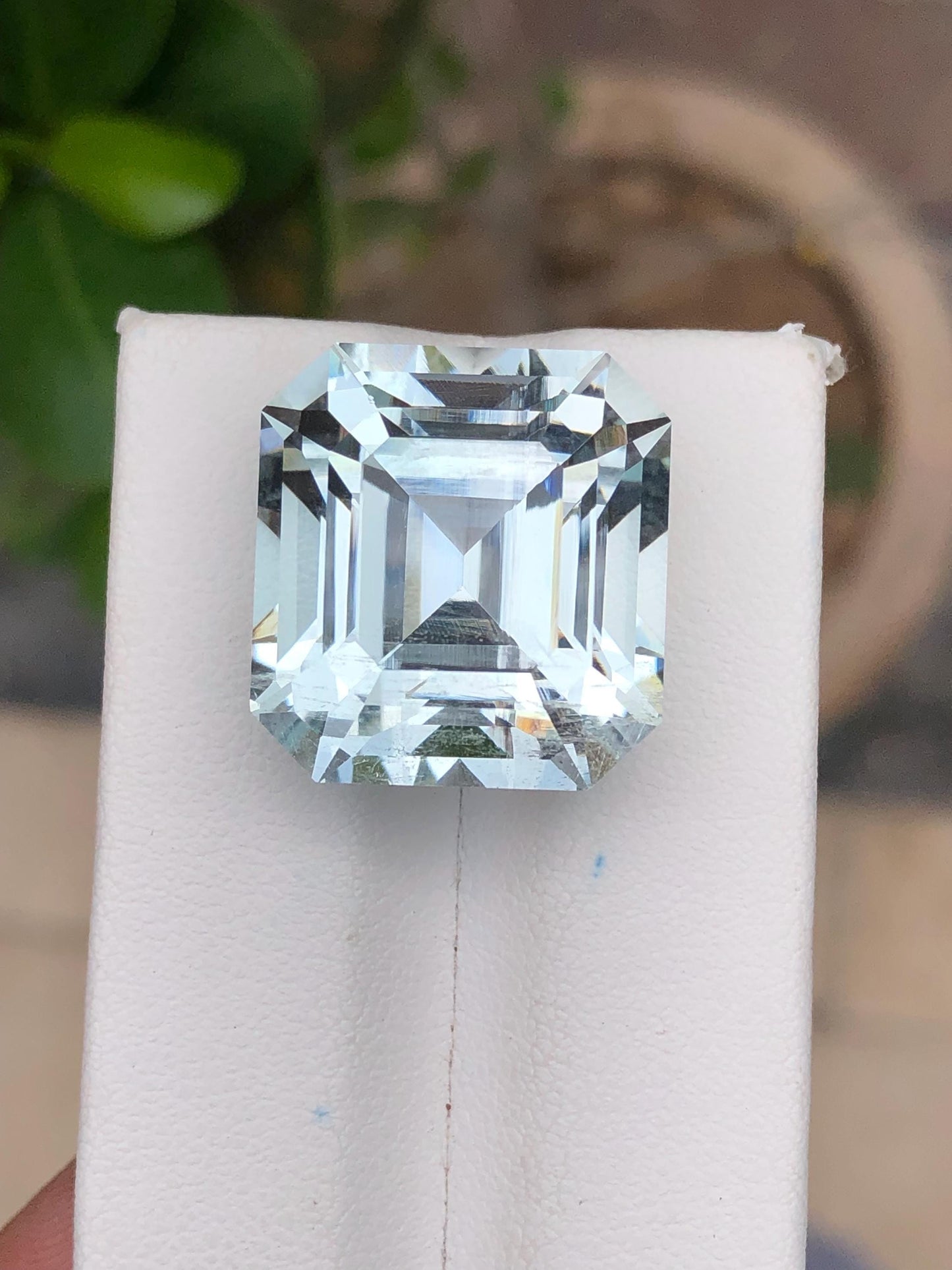 33 ct faceted aquamarine dimension:19*19*15mm