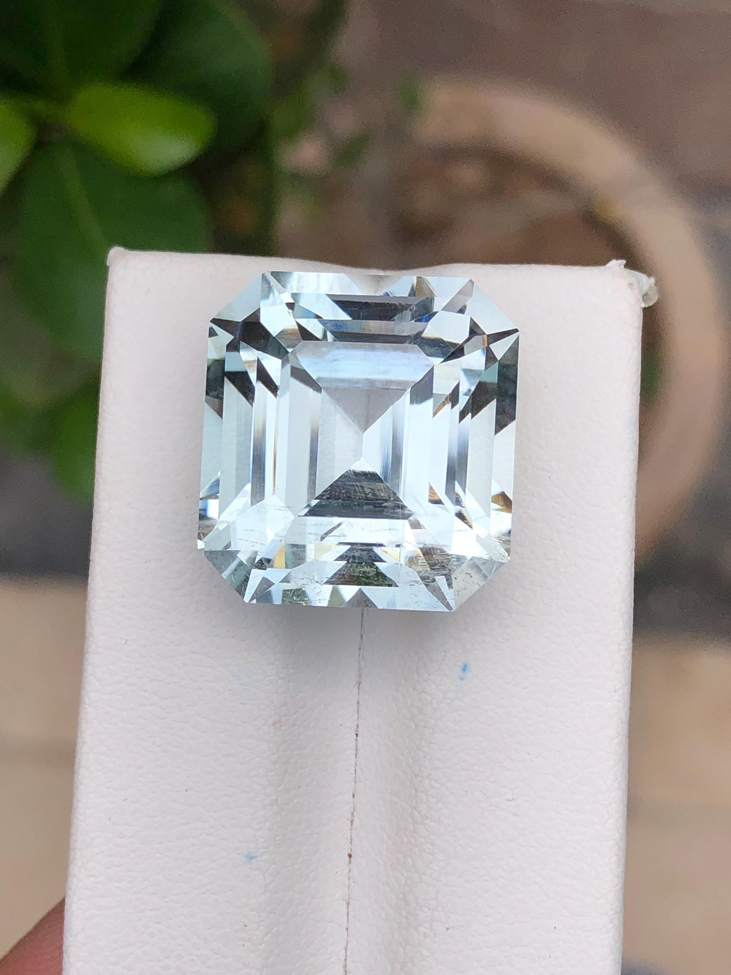 33 ct faceted aquamarine dimension:19*19*15mm