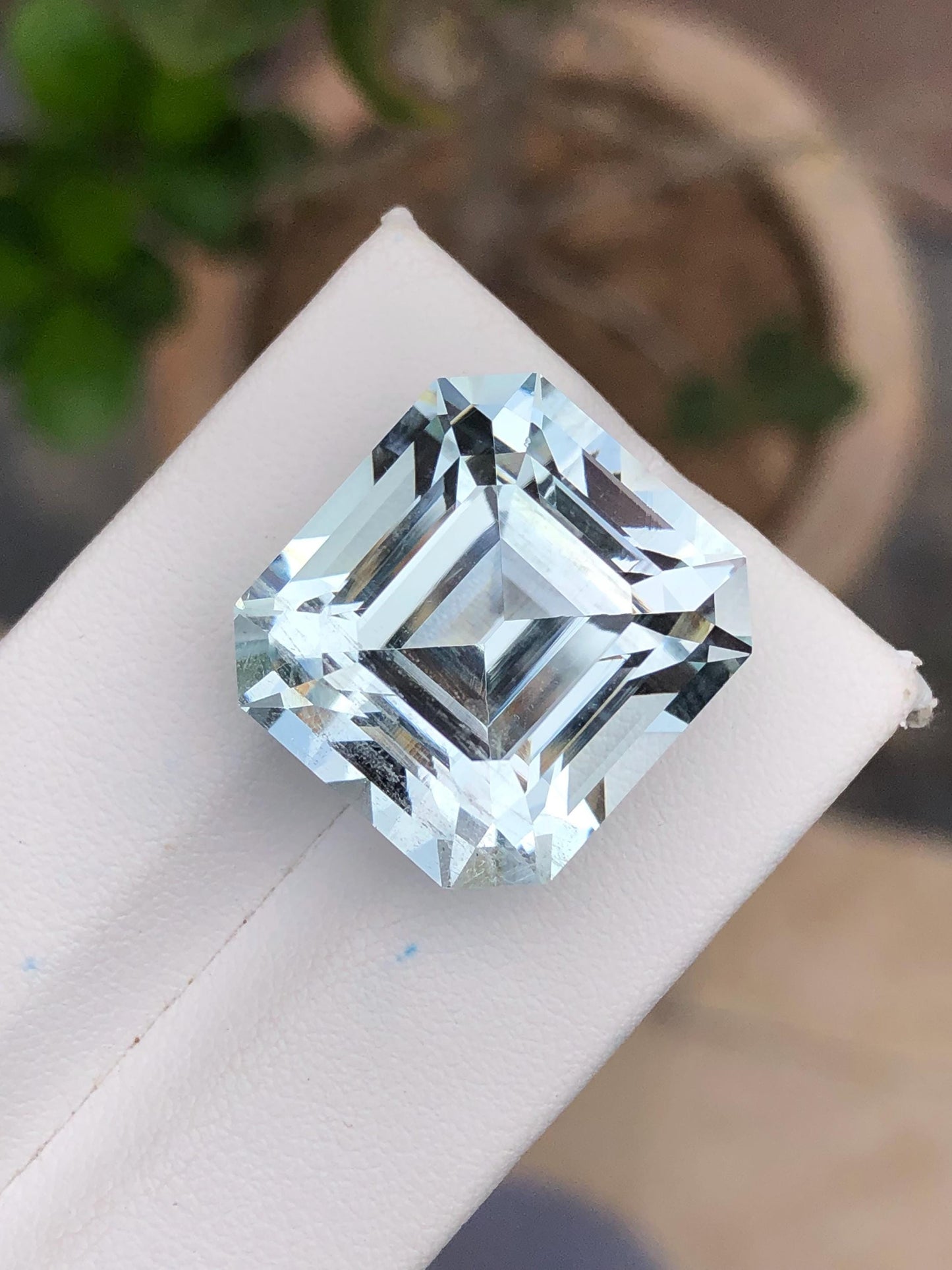 33 ct faceted aquamarine dimension:19*19*15mm