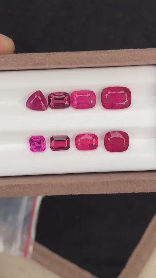 Rubilight tourmaline lot 11.60 carats