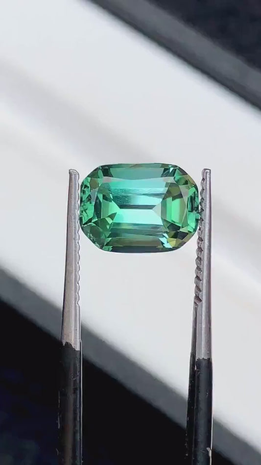 17.50 ct bi colour tourmaline 17*13*10mm