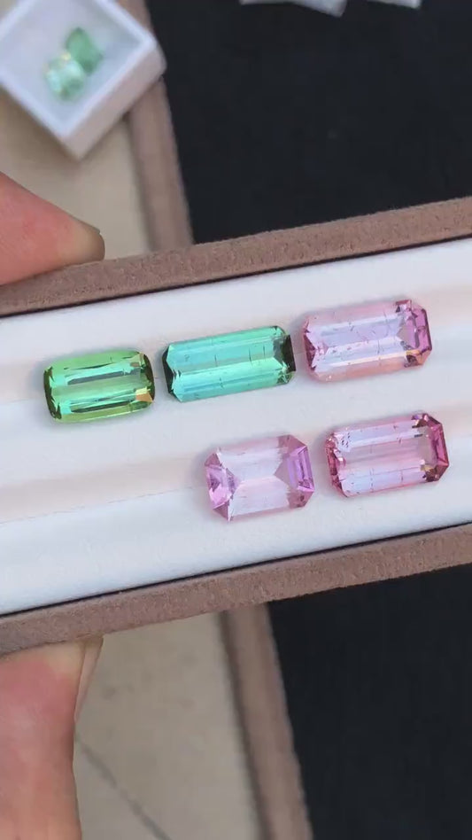 Multi tourmaline lot 23 carats