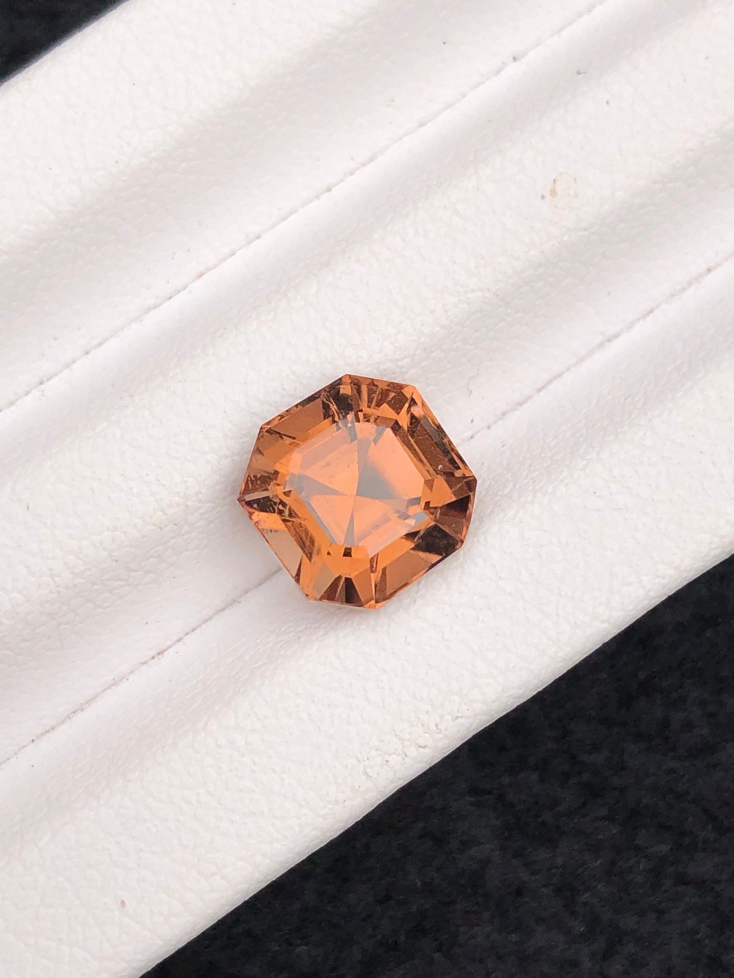 Peach tourmaline 3.50 carat natural origin Afghanistan 8.5*8.5*7mm