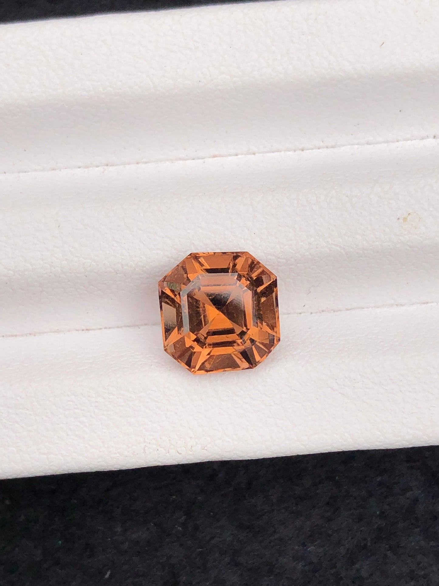 Peach tourmaline 3.50 carat natural origin Afghanistan 8.5*8.5*7mm