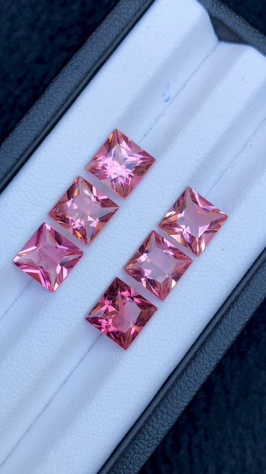 Pink tourmaline pairs 9.90 carats origin Afghanistan perfect for earrings