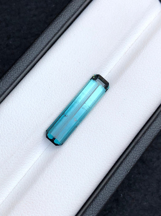 5.50 carat stunning natural blue tourmaline origin Afghanistan 23*6*4.5mm