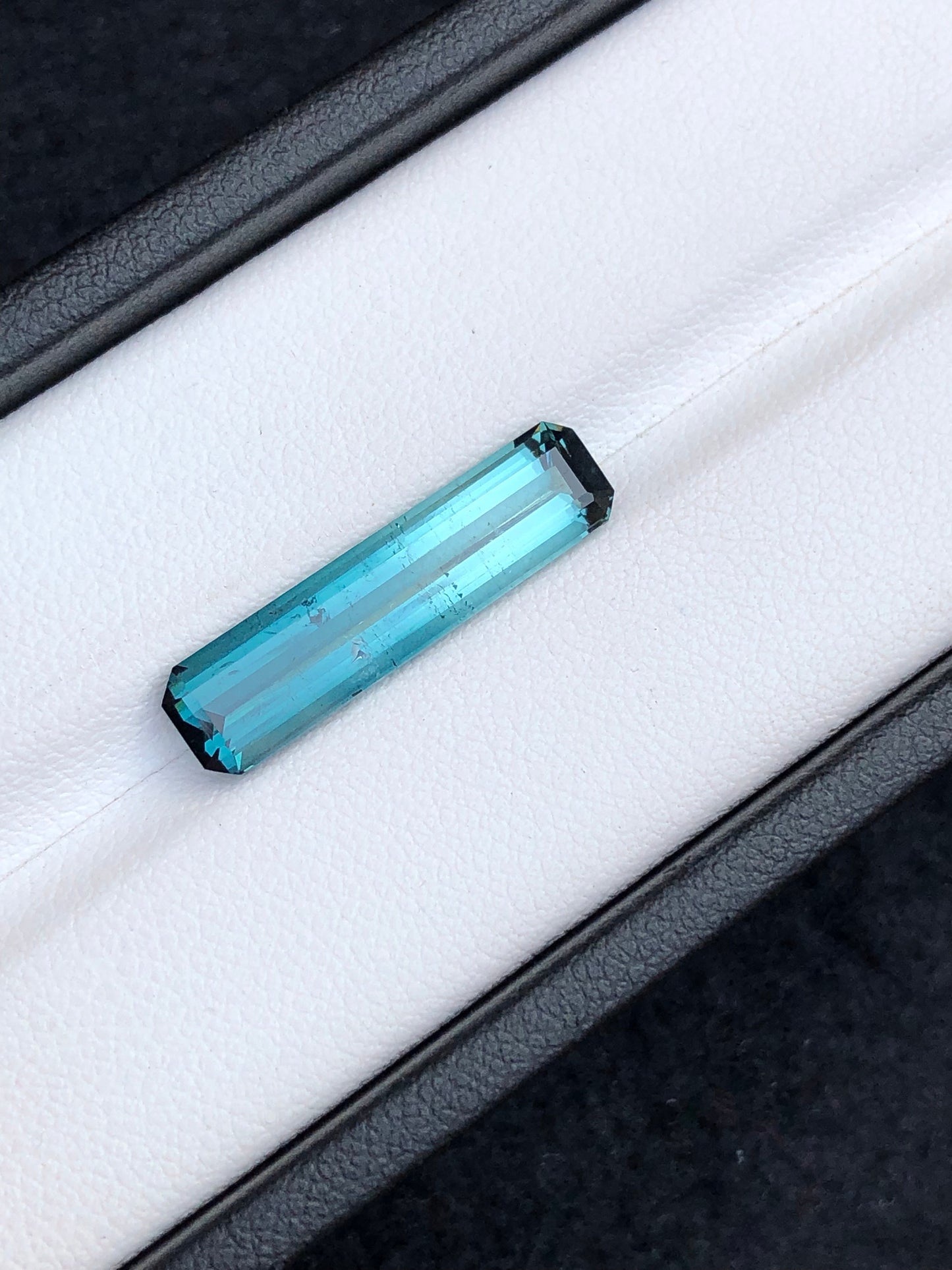 5.50 carat stunning natural blue tourmaline origin Afghanistan 23*6*4.5mm