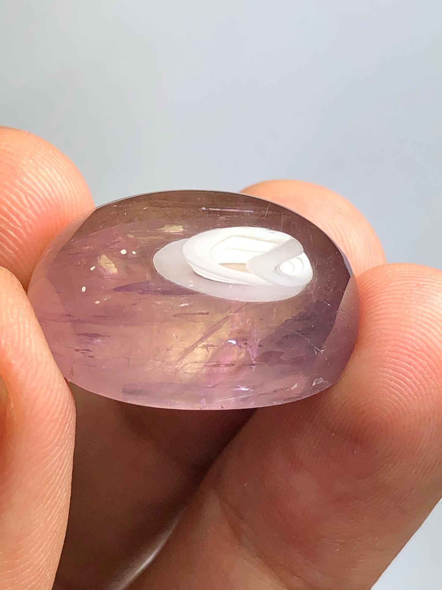 51.70 carat rare daispore cabochon origin Afghanistan Goshta ragha mine dimension:25*17*12mm