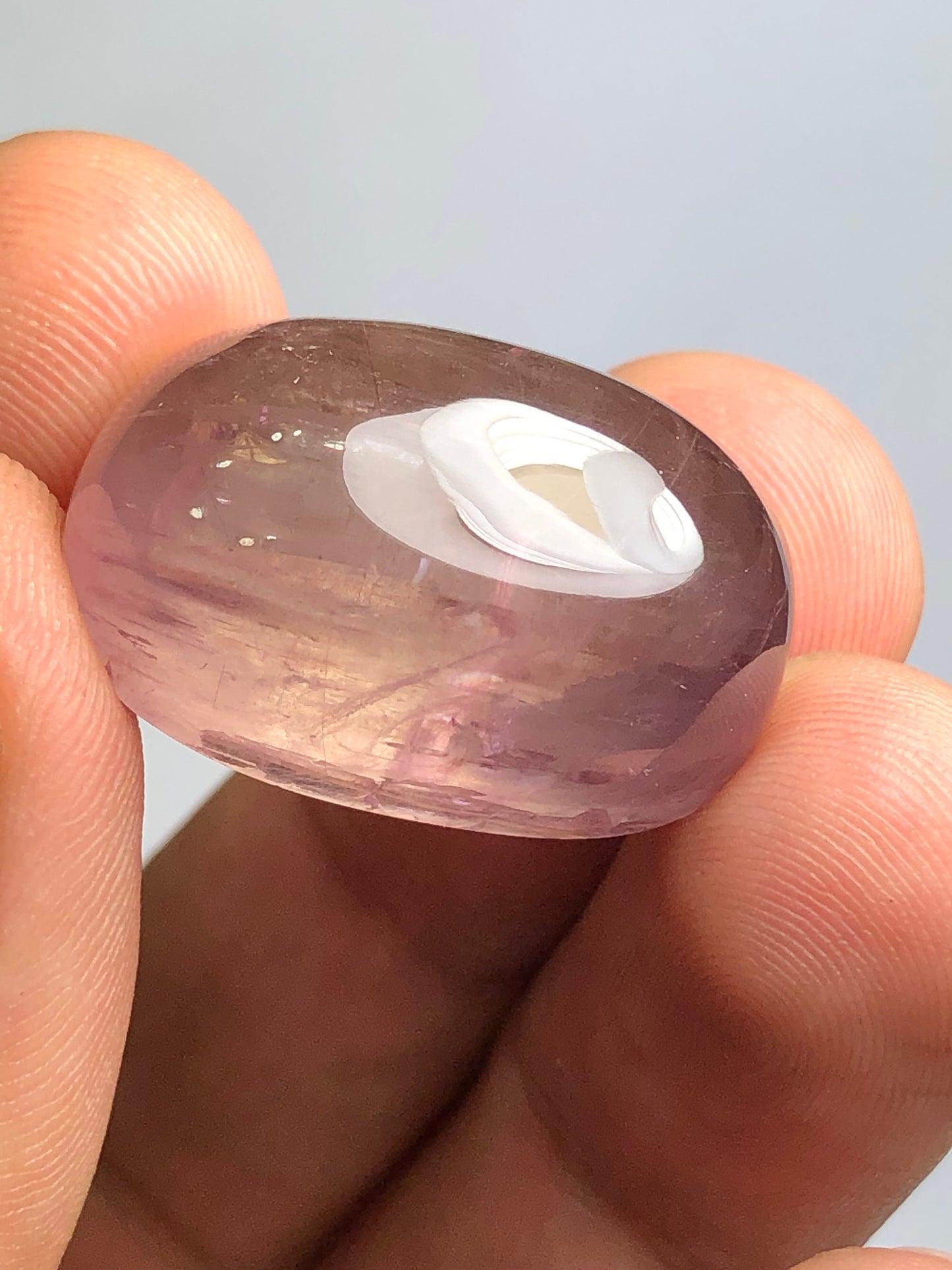 51.70 carat rare daispore cabochon origin Afghanistan Goshta ragha mine dimension:25*17*12mm