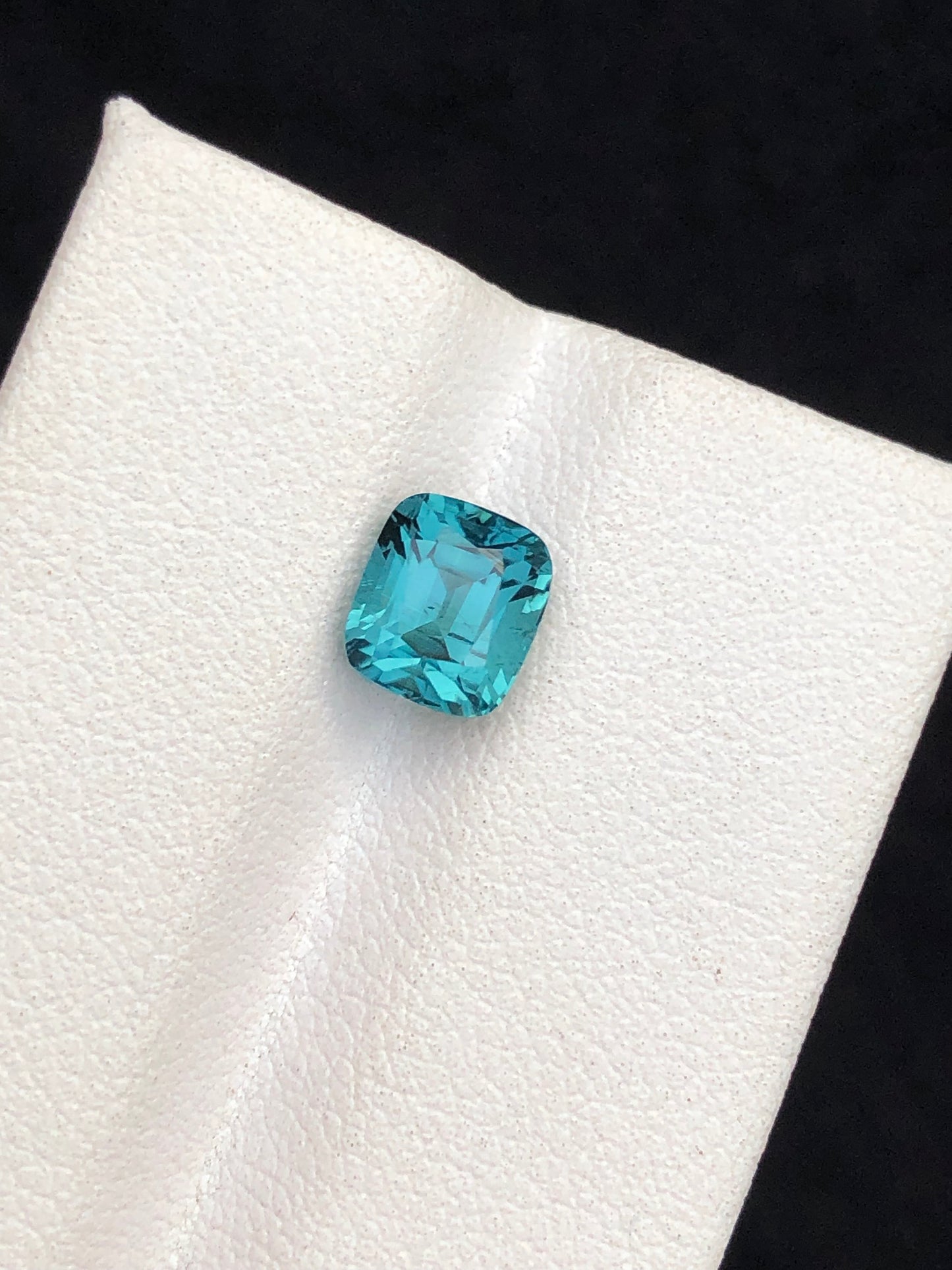 Blue tourmaline cushion cut origin Afghanistan good quality,blue tourmaline ring,loose gemstone,gift for her