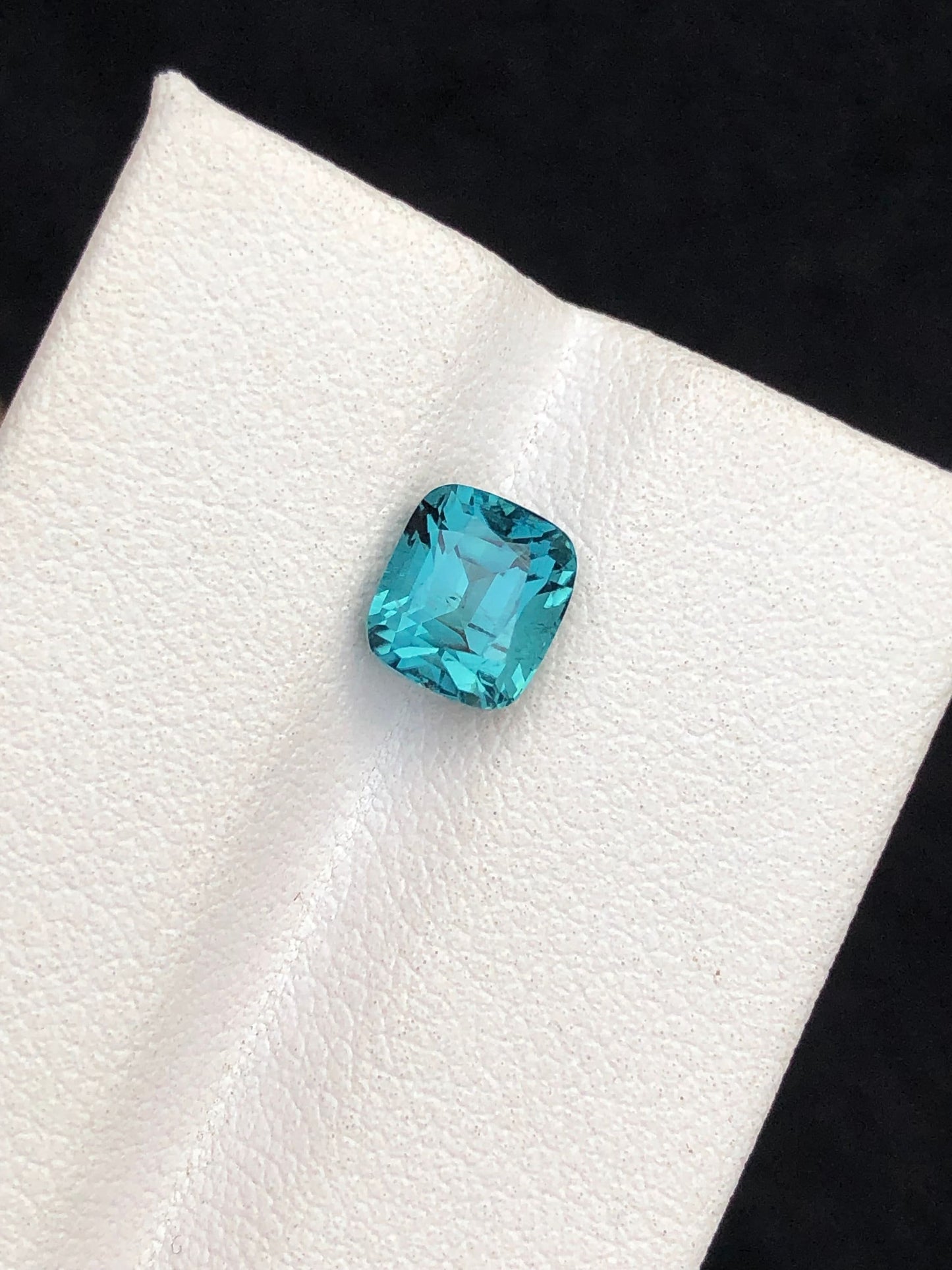 Blue tourmaline cushion cut origin Afghanistan good quality,blue tourmaline ring,loose gemstone,gift for her