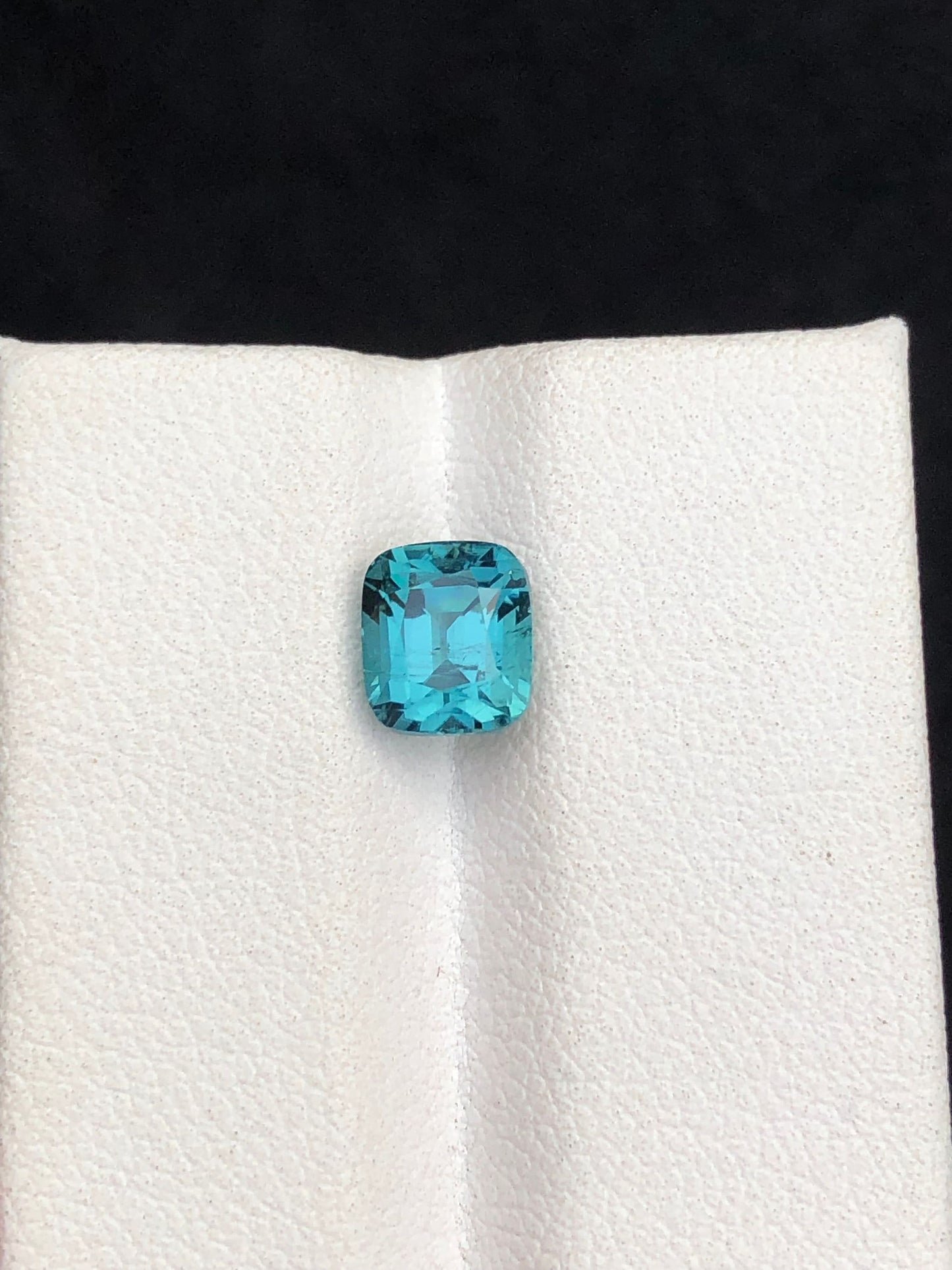 Blue tourmaline cushion cut origin Afghanistan good quality,blue tourmaline ring,loose gemstone,gift for her