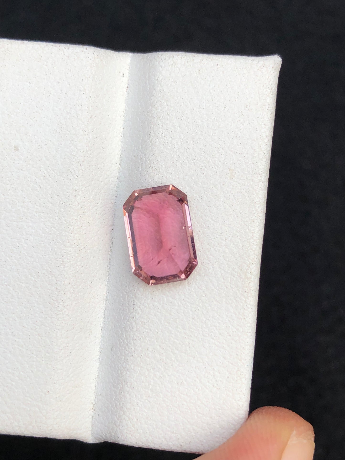 hot pink tourmaline 2.60 carats origin Afghanistan emerald cut loose gemstone,ring, pendant, earrings,jewellery