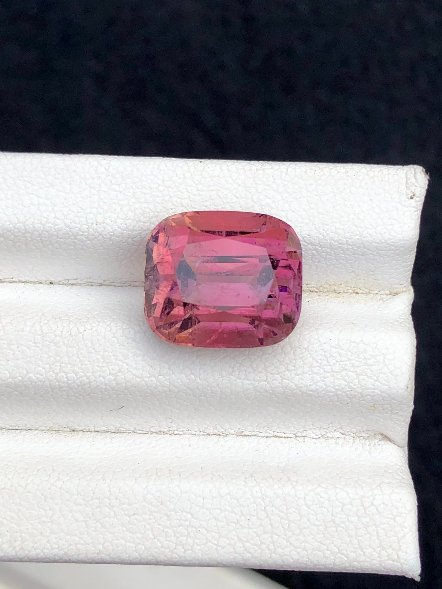 Pink tourmaline 10.30 carat cushion cut natural from Afghanistan