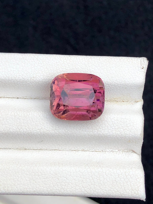 Pink tourmaline 10.30 carat cushion cut natural from Afghanistan