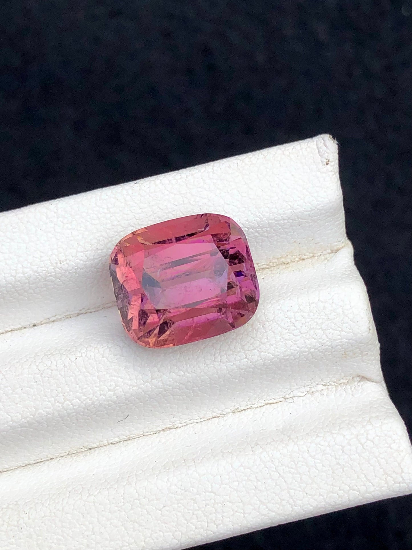 Pink tourmaline 10.30 carat cushion cut natural from Afghanistan