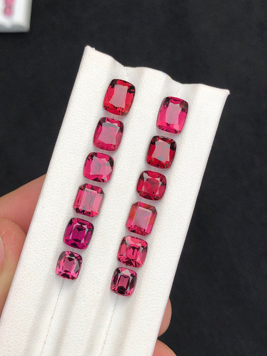 Rhodolite garnet pairs natural 19.80 carats perfect for earrings