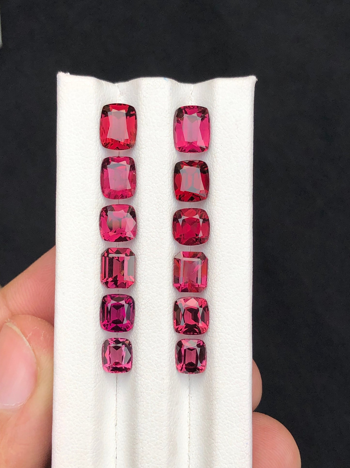 Rhodolite garnet pairs natural 19.80 carats perfect for earrings