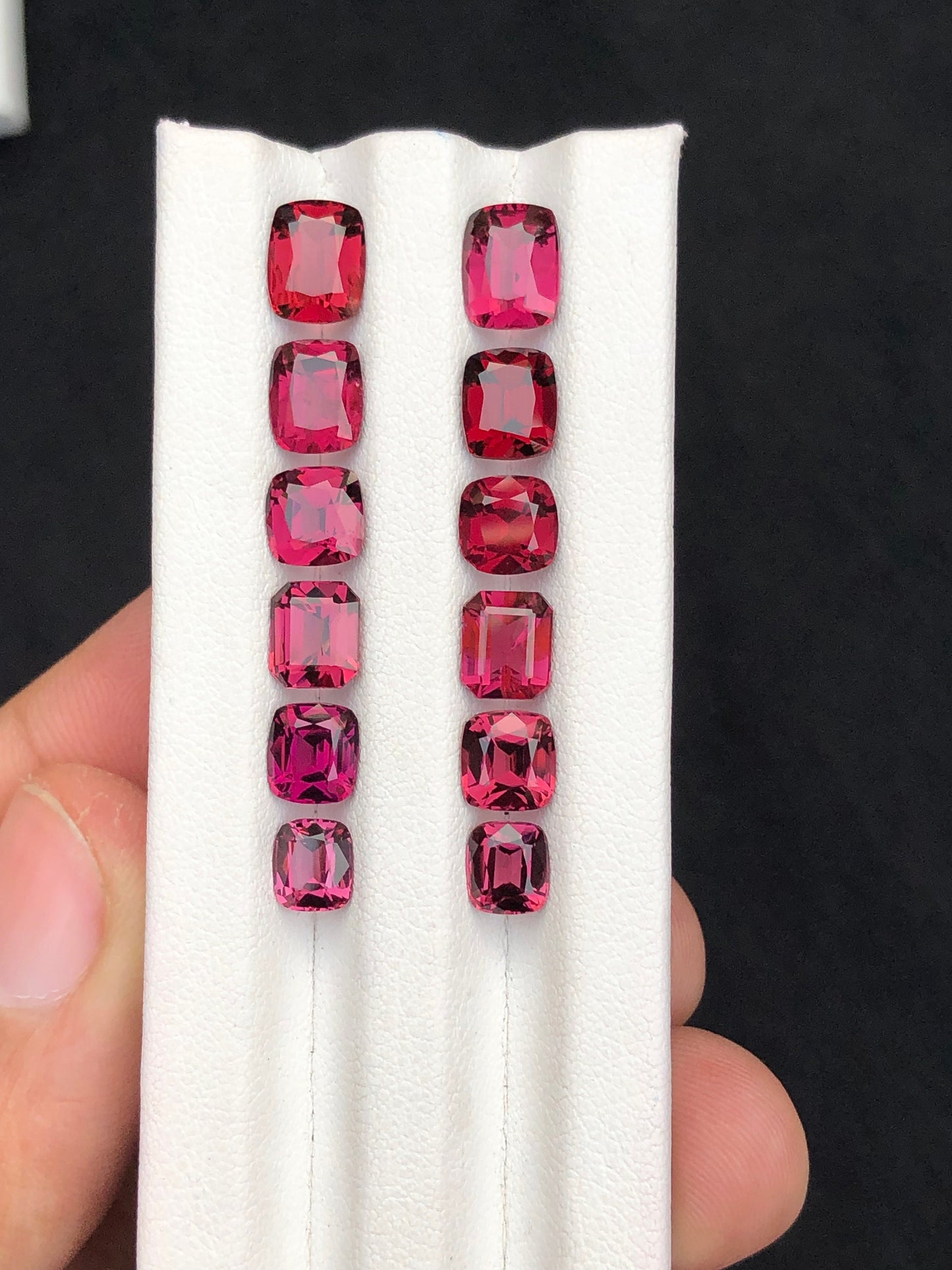 Rhodolite garnet pairs natural 19.80 carats perfect for earrings