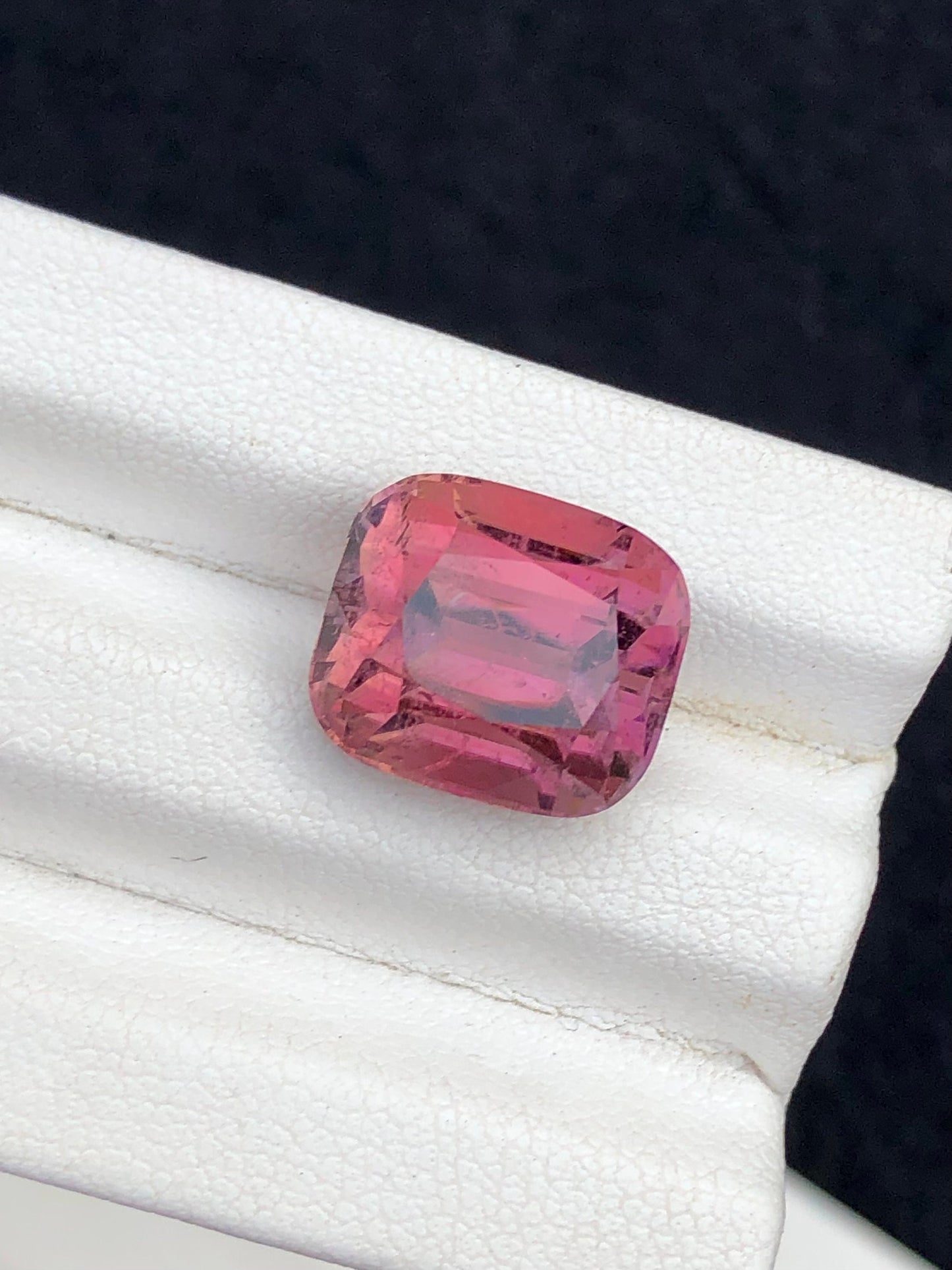 Pink tourmaline 10.30 carat cushion cut natural from Afghanistan