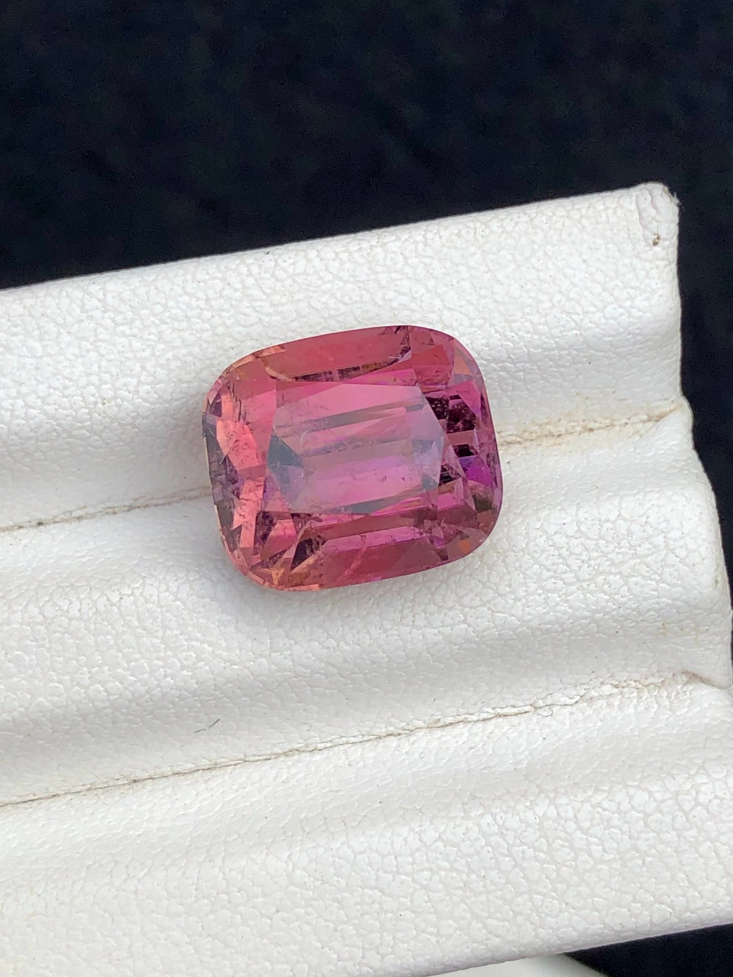 Pink tourmaline 10.30 carat cushion cut natural from Afghanistan