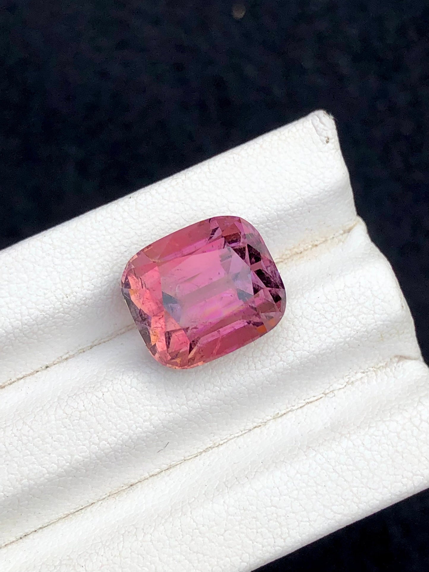 Pink tourmaline 10.30 carat cushion cut natural from Afghanistan