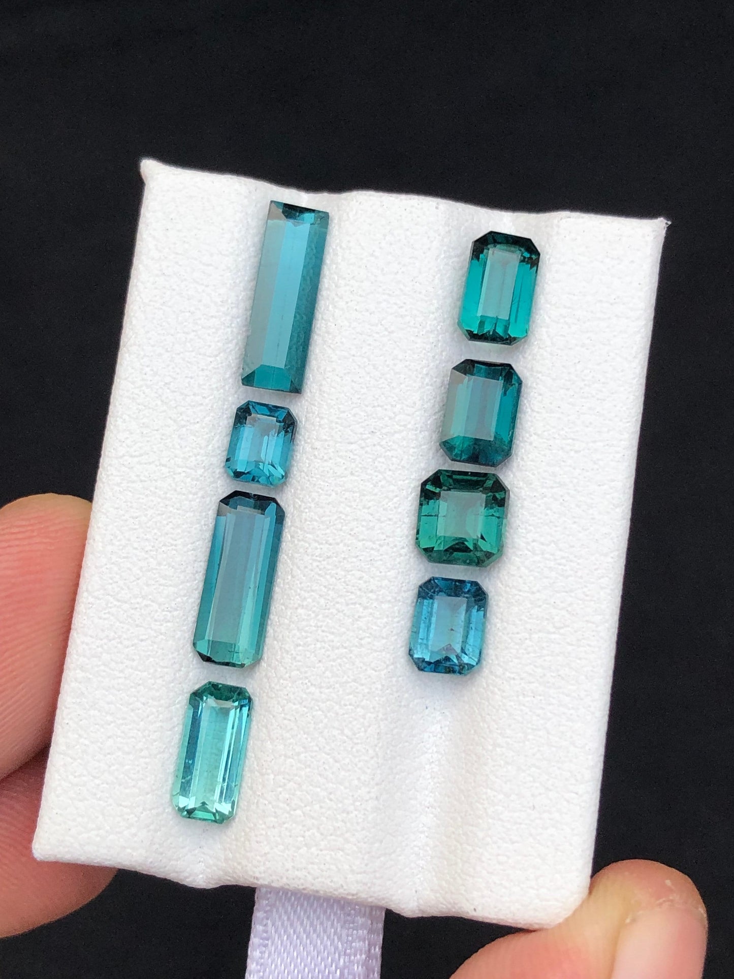 Blue tourmalines 7.25 carats natural origin Afghanistan perfect for jewellery