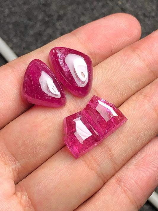 Pink tourmaline pairs 50 carats origin Afghanistan perfect for earrings