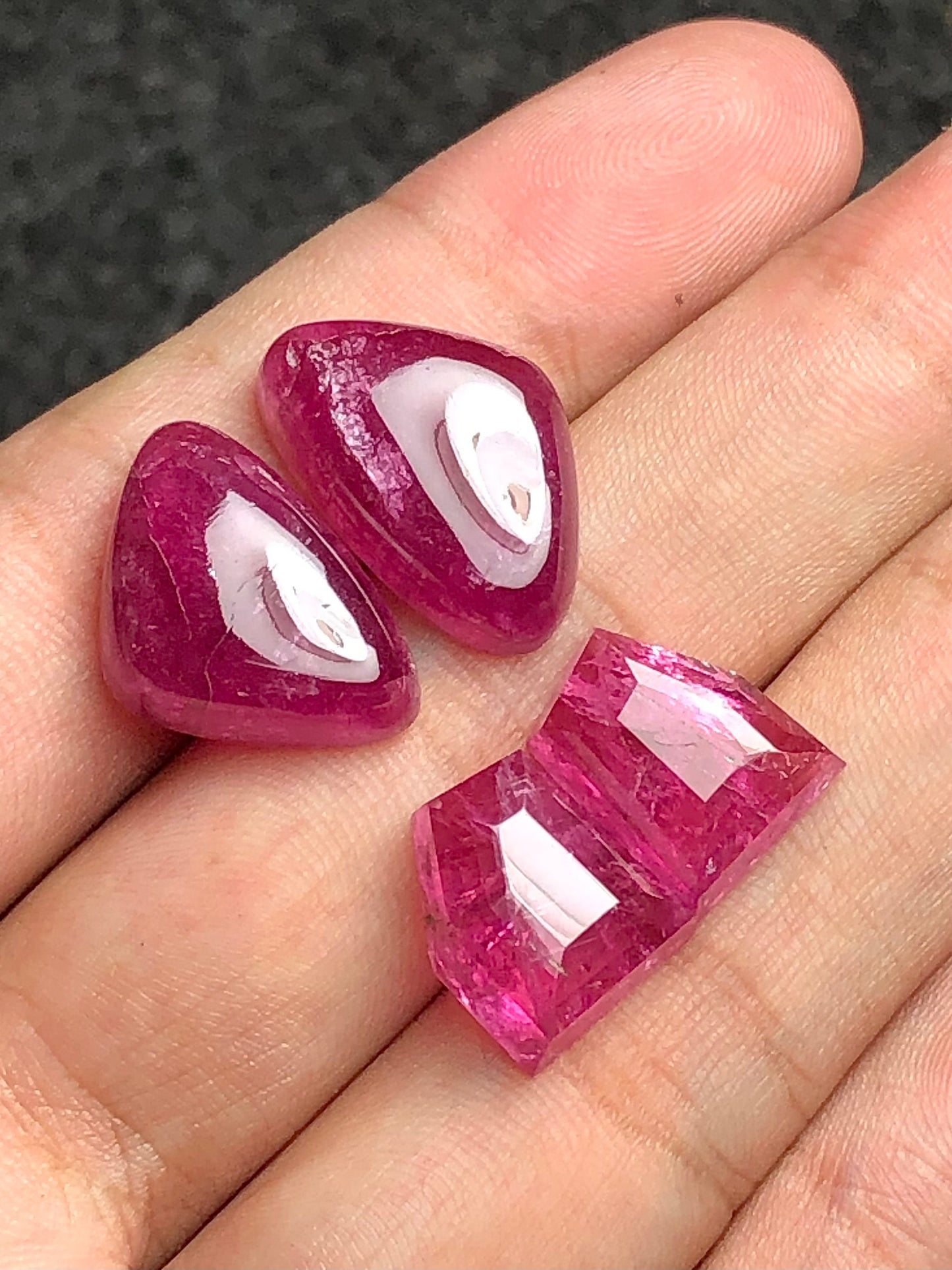 Pink tourmaline pairs 50 carats origin Afghanistan perfect for earrings