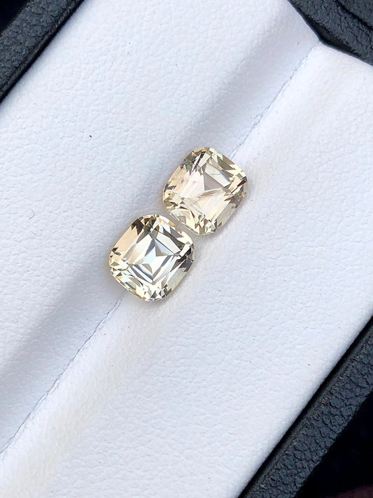 Natural tourmalines almost a pair perfect for earrings