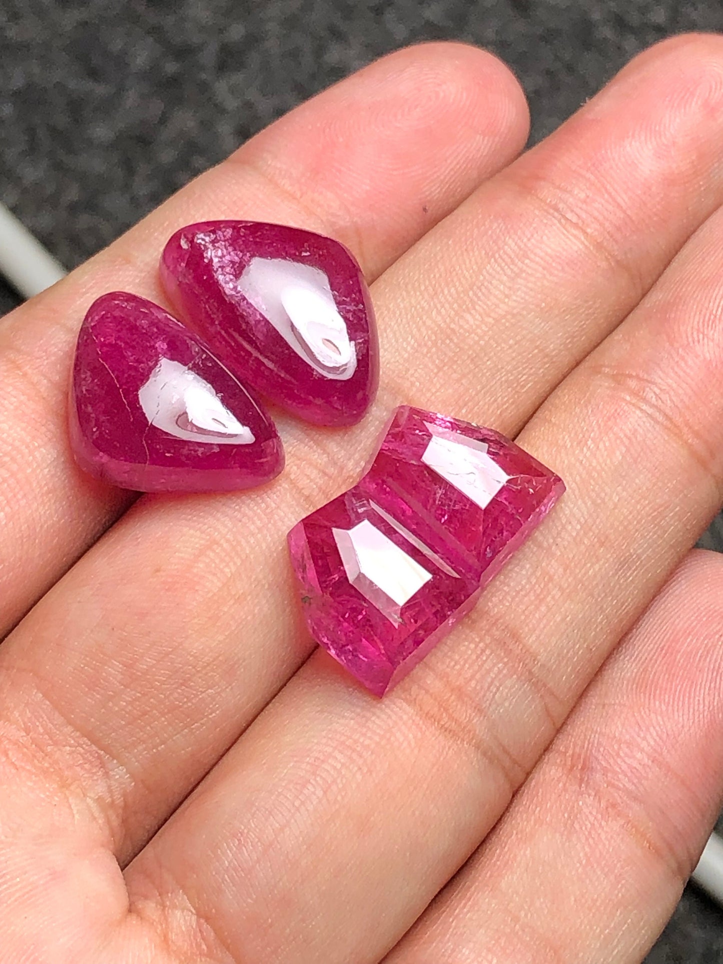 Pink tourmaline pairs 50 carats origin Afghanistan perfect for earrings