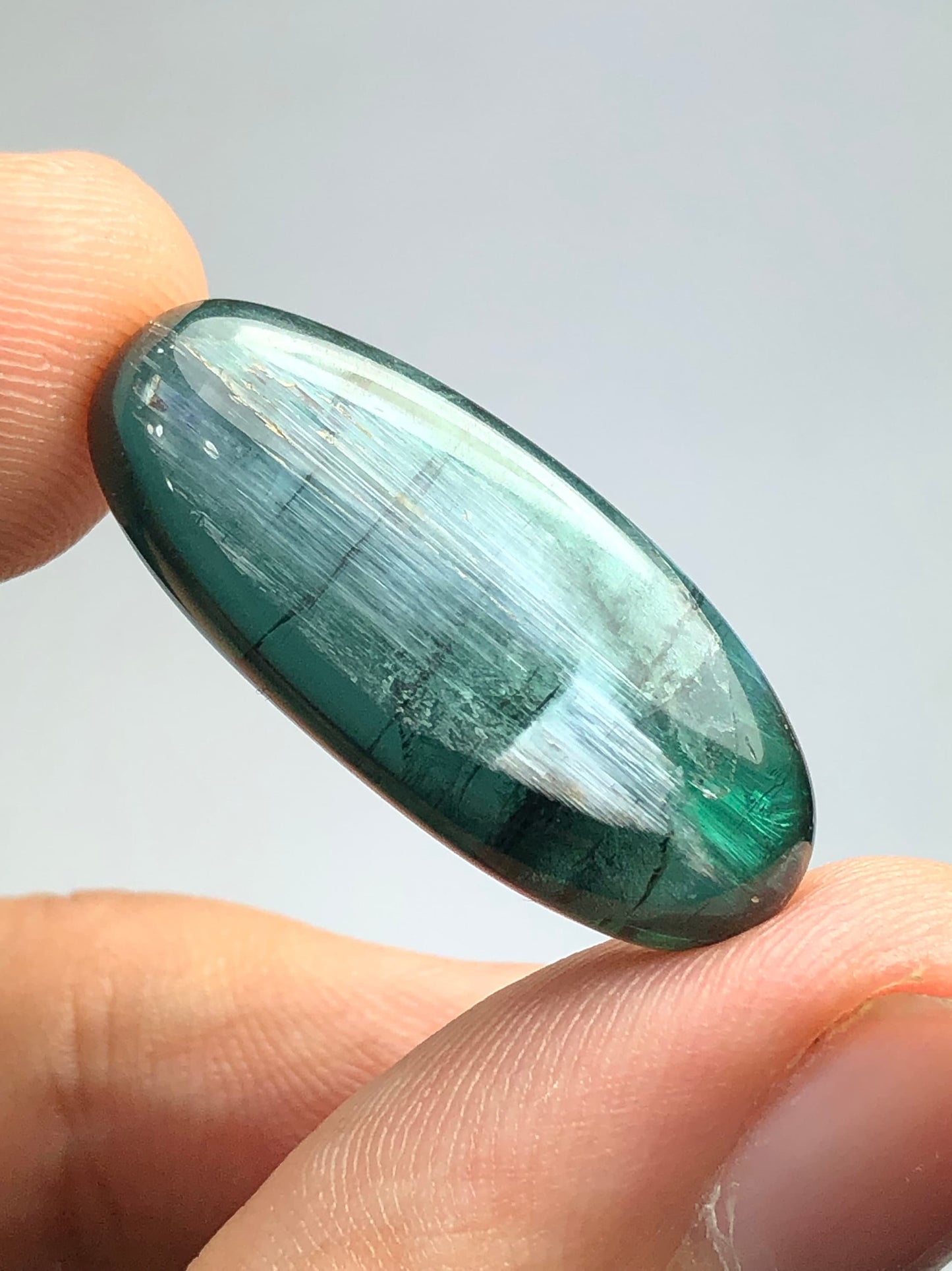 Natural tourmaline cats eye 18.30 carat origin Afghanistan