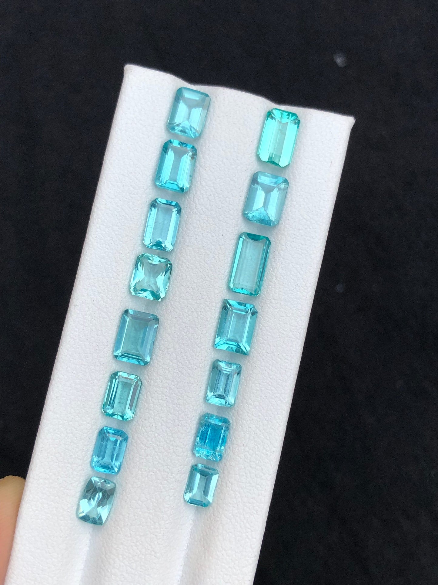 Paraiba colour apatite lot 13.65 carats natural perfect for jewellery