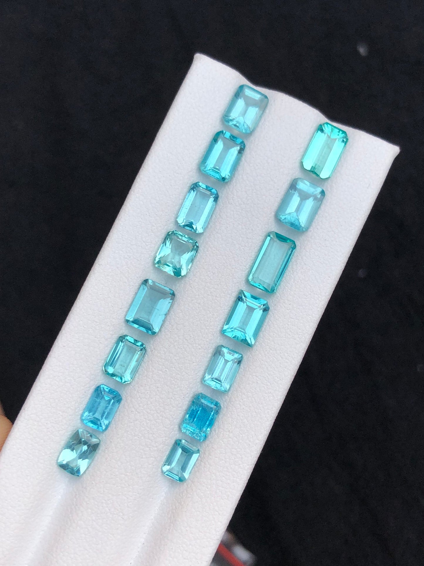 Paraiba colour apatite lot 13.65 carats natural perfect for jewellery