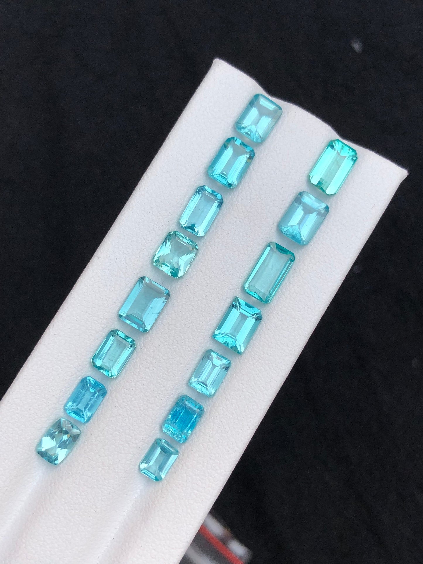 Paraiba colour apatite lot 13.65 carats natural perfect for jewellery