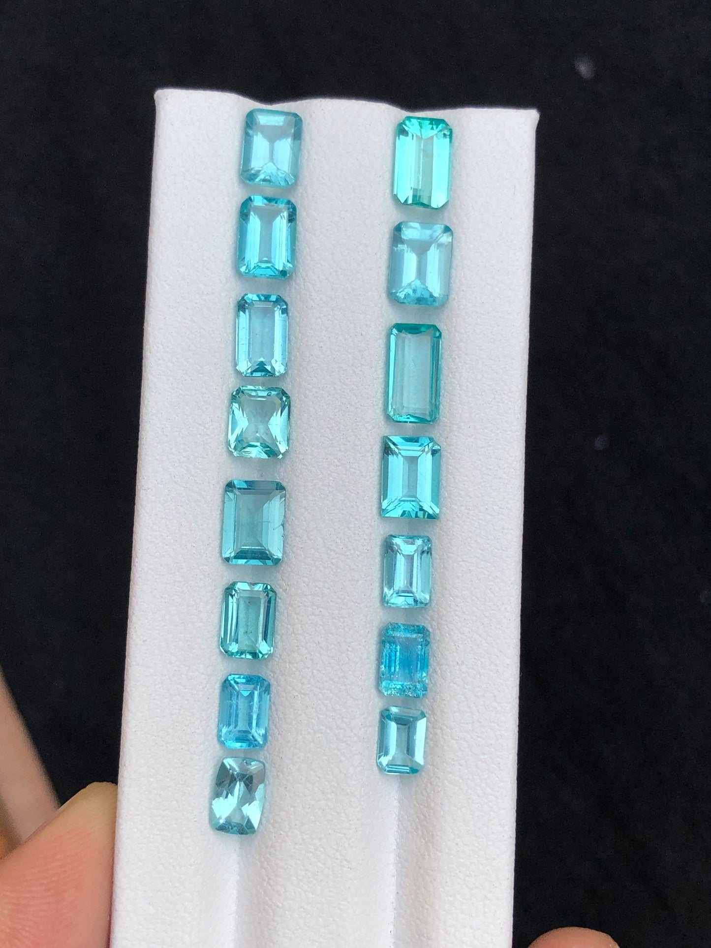 Paraiba colour apatite lot 13.65 carats natural perfect for jewellery