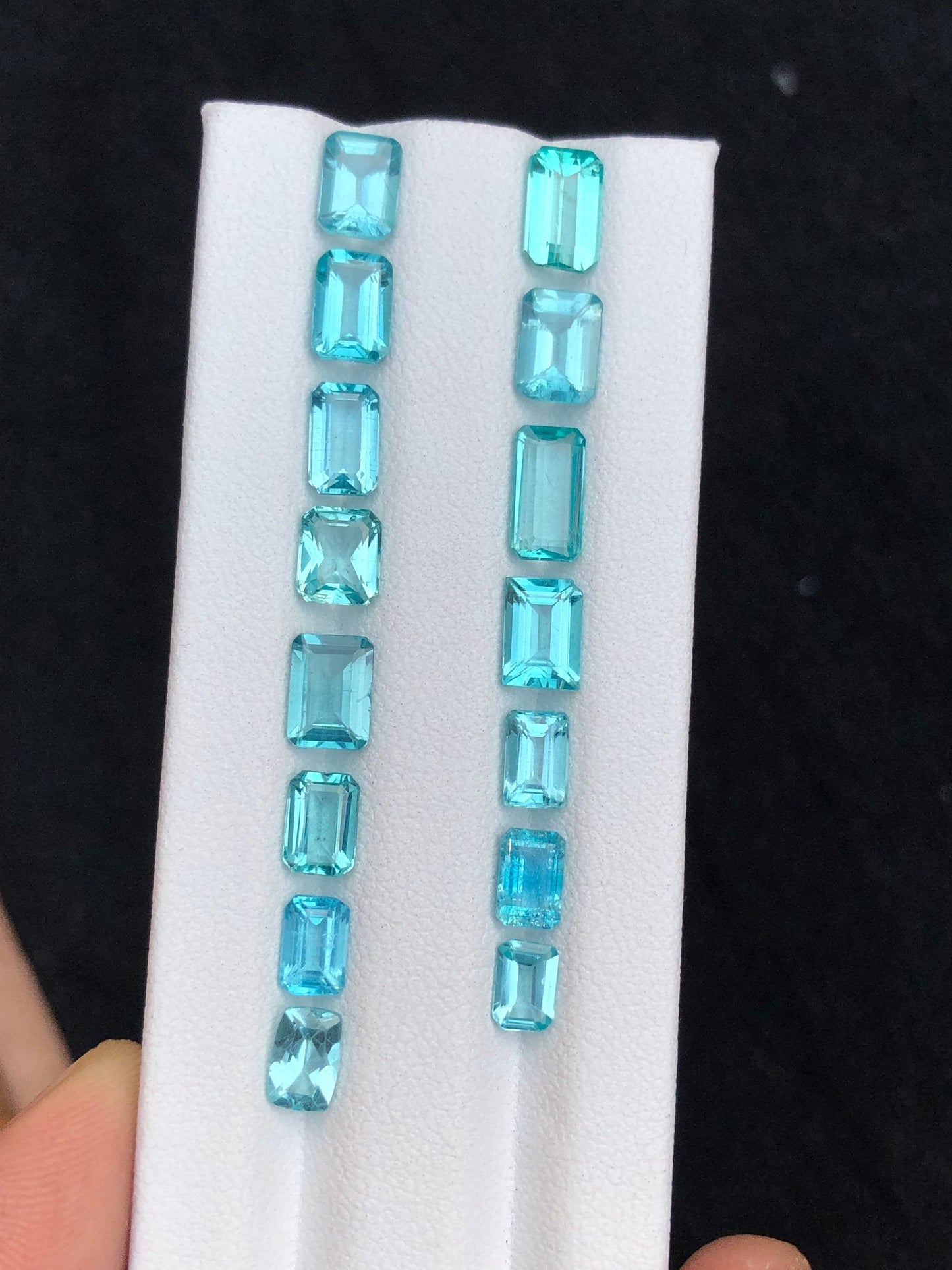 Paraiba colour apatite lot 13.65 carats natural perfect for jewellery