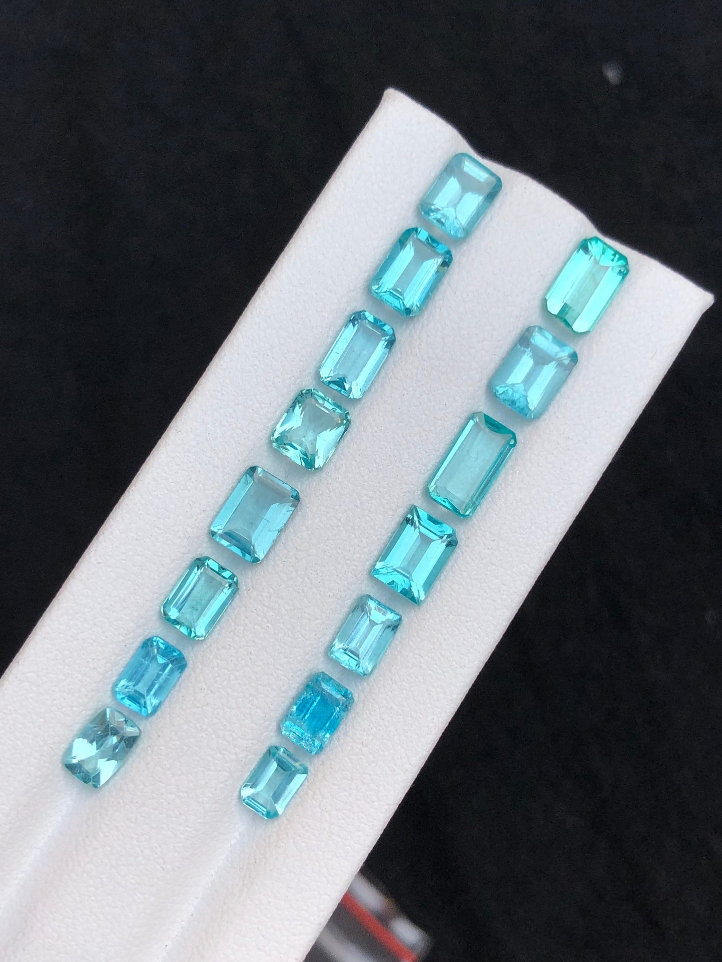 Paraiba colour apatite lot 13.65 carats natural perfect for jewellery
