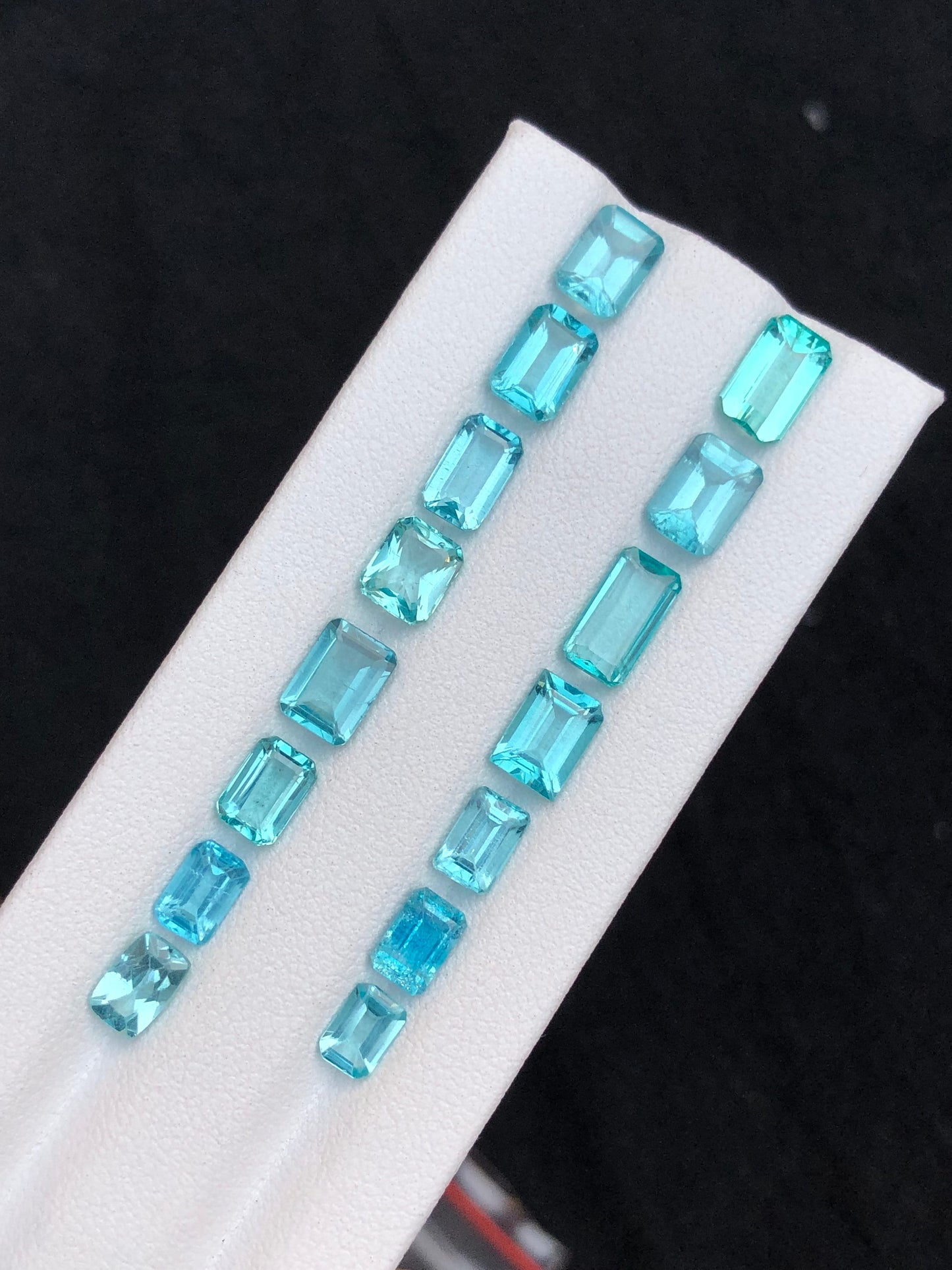 Paraiba colour apatite lot 13.65 carats natural perfect for jewellery