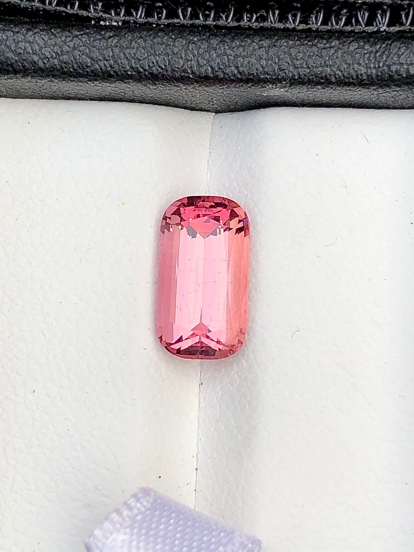 Pink tourmaline cushion cut 2.20 carats origin Afghanistan