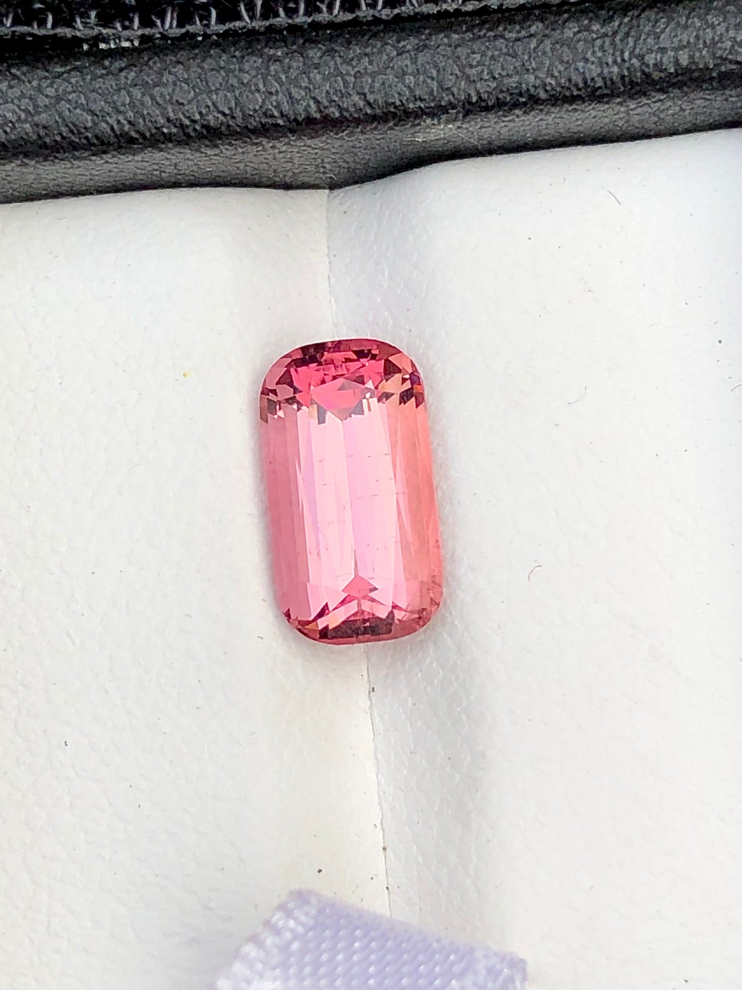 Pink tourmaline cushion cut 2.20 carats origin Afghanistan