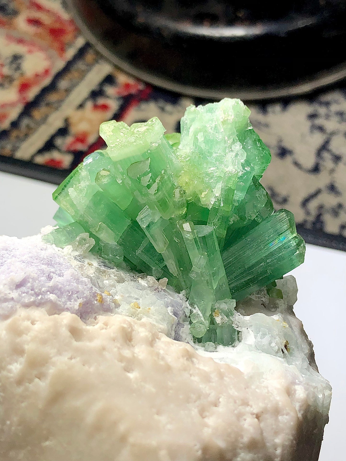 Mint green tourmaline spicemen 333 grams natural origin Afghanistan