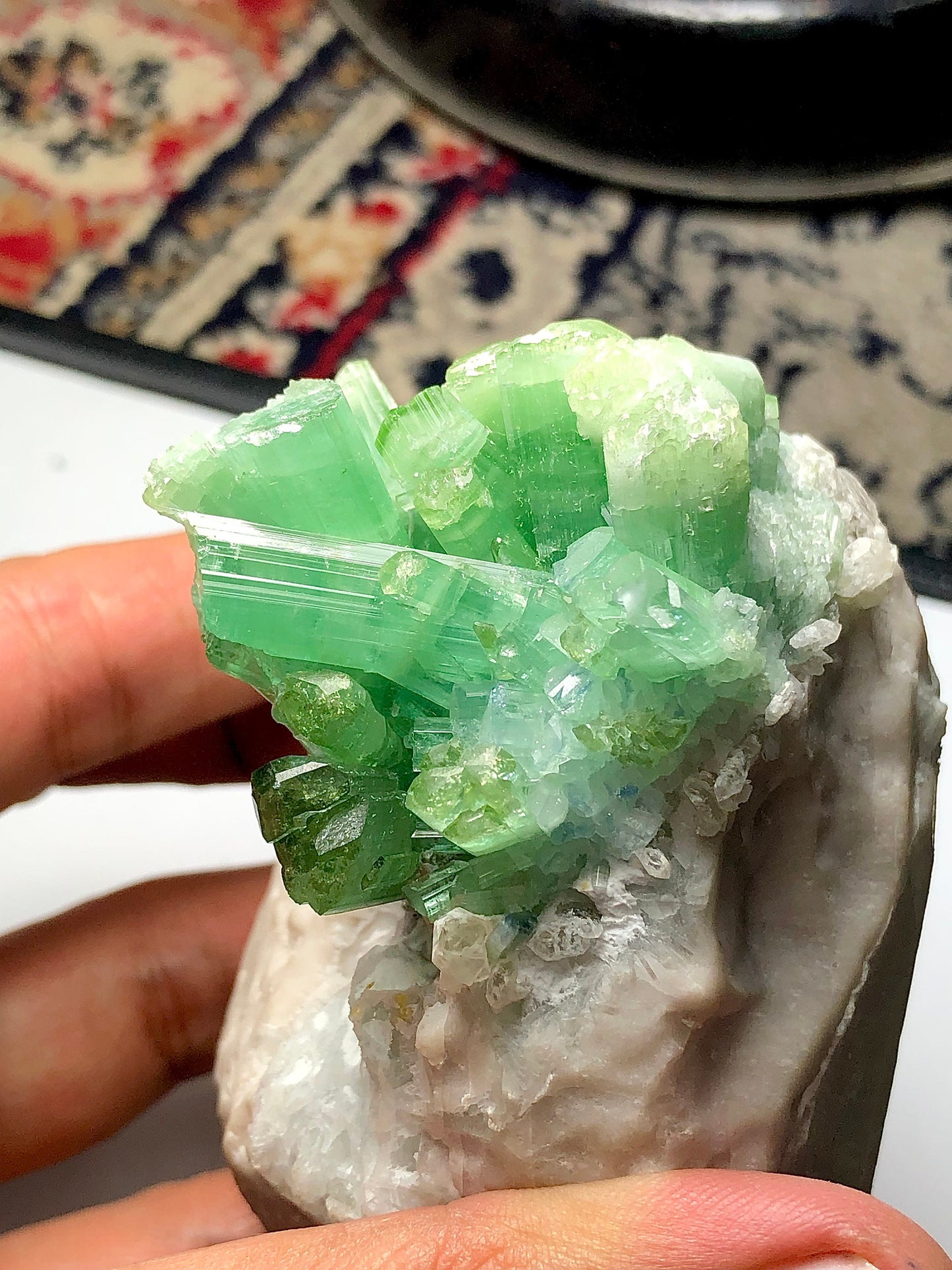 Mint green tourmaline spicemen 333 grams natural origin Afghanistan