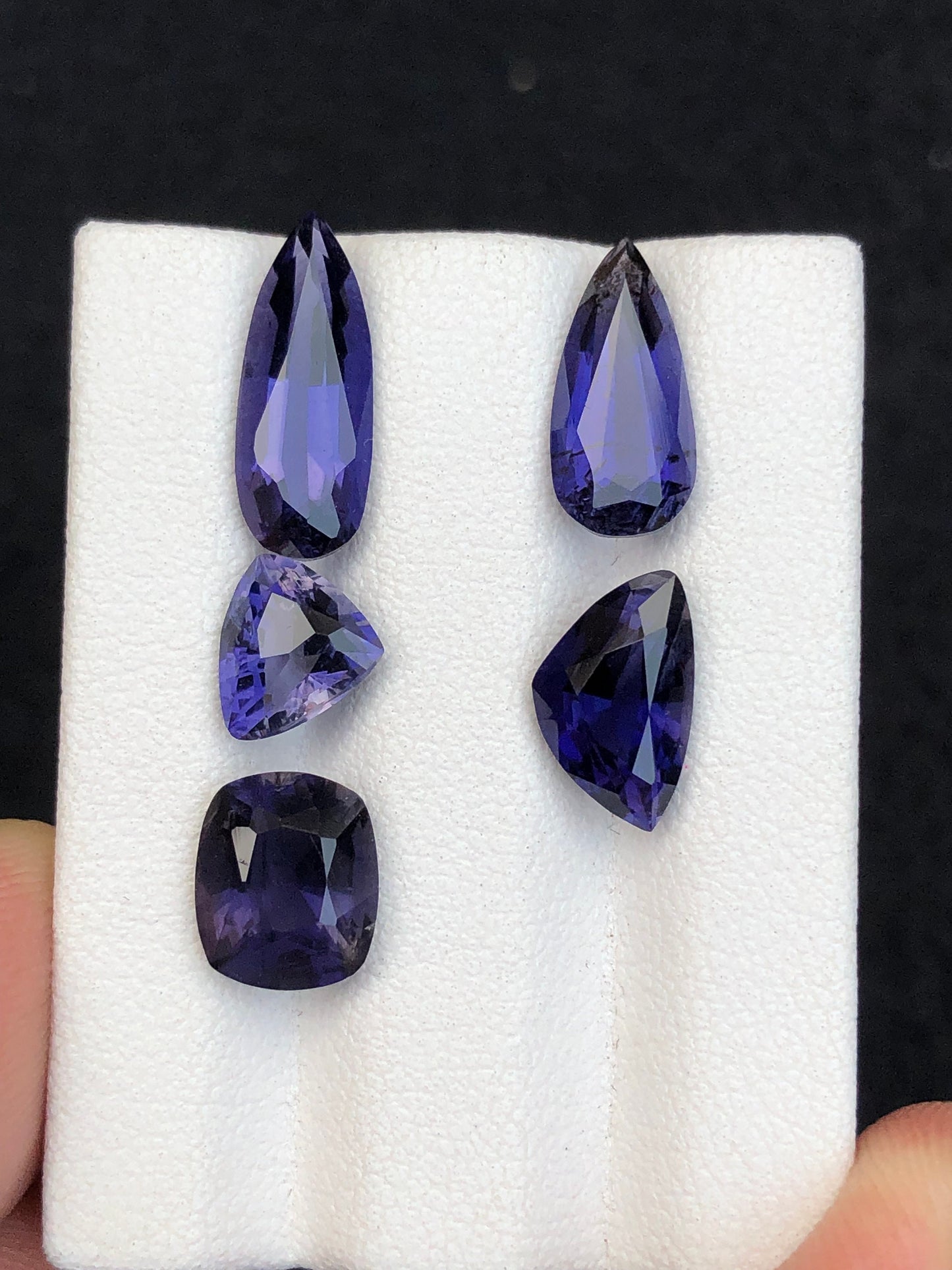 Natural iolite lot 8.35 carats mix shapes